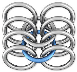 Linked jump rings